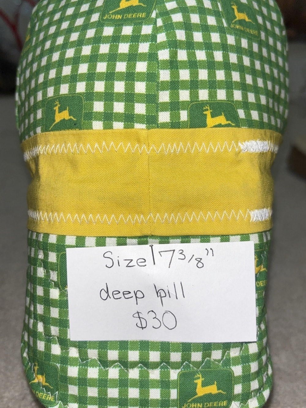John Deere Green and Yellow Welding Cap